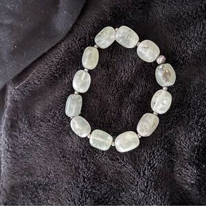 Silpada green and silver Beaded Bracelet